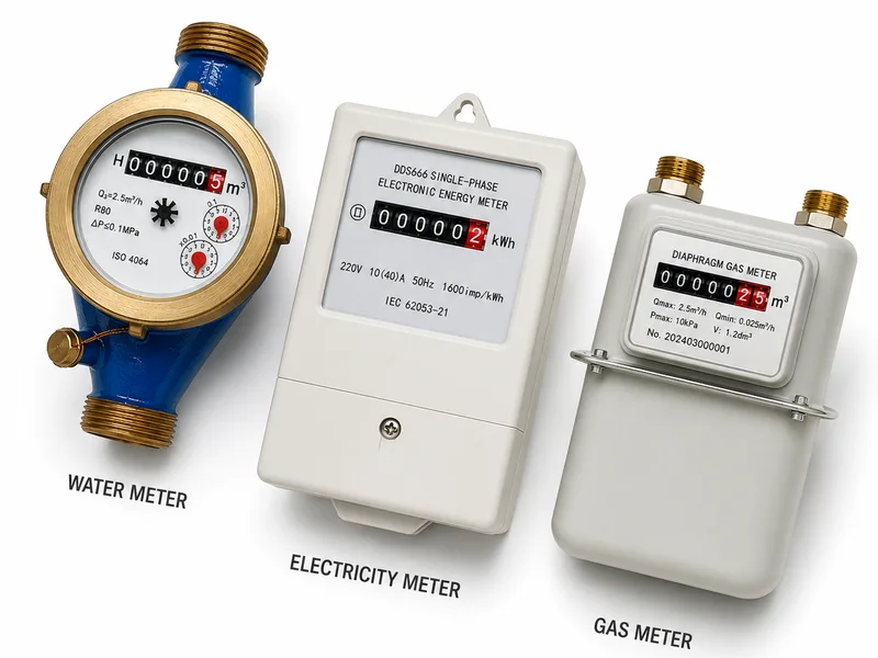 Existing water, electricity, and gas utility meter without replacement